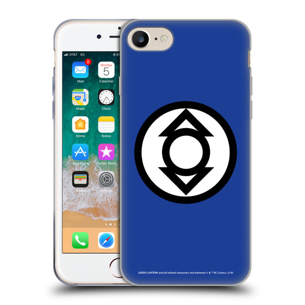 Green Lantern DC Comics Lantern Corps Indigo Soft Gel Case for Apple iPhone 7 / 8 / SE 2020 & 2022