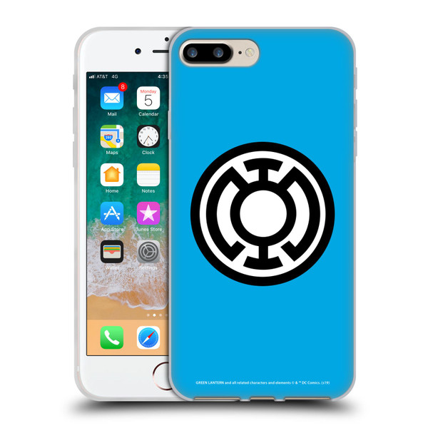 Green Lantern DC Comics Lantern Corps Blue Soft Gel Case for Apple iPhone 7 Plus / iPhone 8 Plus