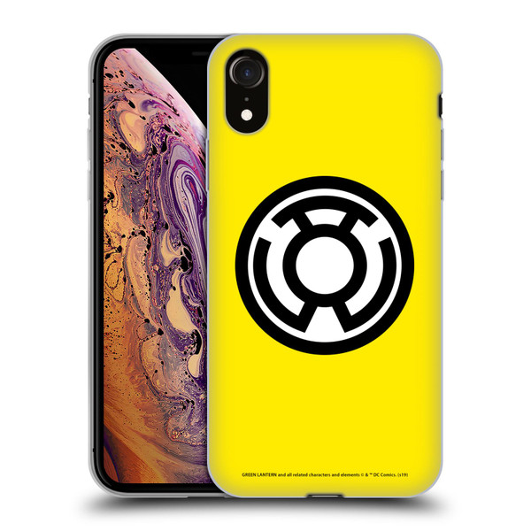 Green Lantern DC Comics Lantern Corps Sinestro Soft Gel Case for Apple iPhone XR