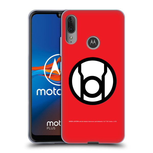 Green Lantern DC Comics Lantern Corps Red Soft Gel Case for Motorola Moto E6 Plus