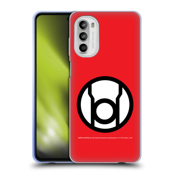 Green Lantern DC Comics Lantern Corps Red Soft Gel Case for Motorola Moto G52