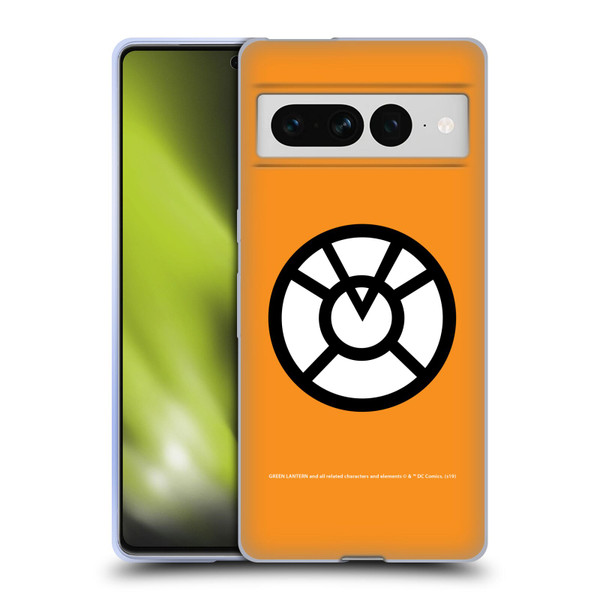 Green Lantern DC Comics Lantern Corps Orange Soft Gel Case for Google Pixel 7 Pro