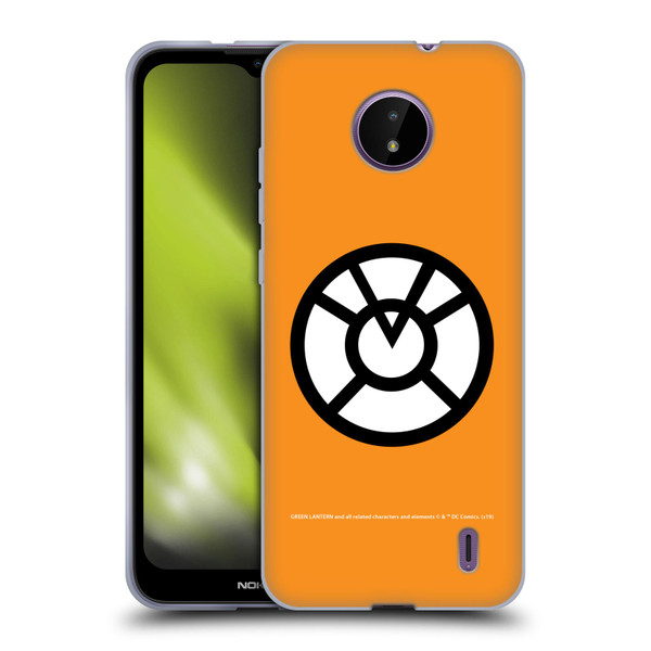 Green Lantern DC Comics Lantern Corps Orange Soft Gel Case for Nokia C10 / C20