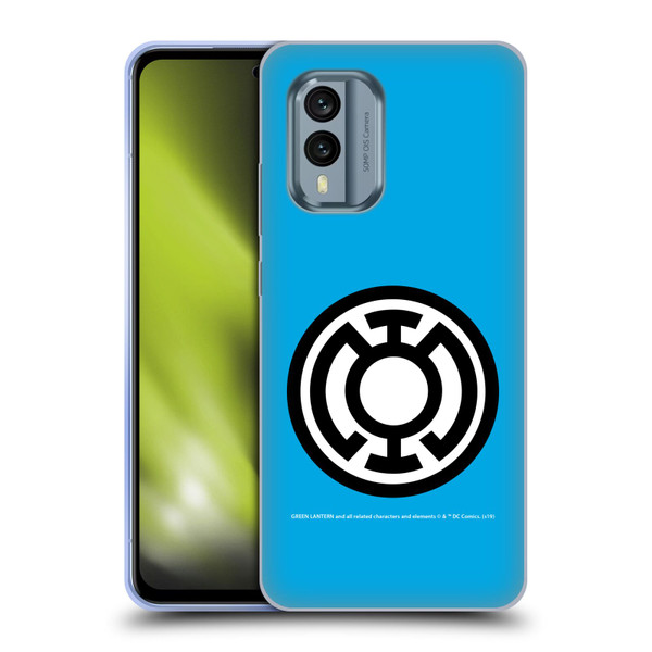 Green Lantern DC Comics Lantern Corps Blue Soft Gel Case for Nokia X30