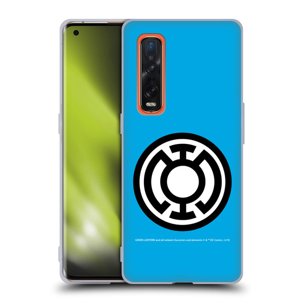 Green Lantern DC Comics Lantern Corps Blue Soft Gel Case for OPPO Find X2 Pro 5G