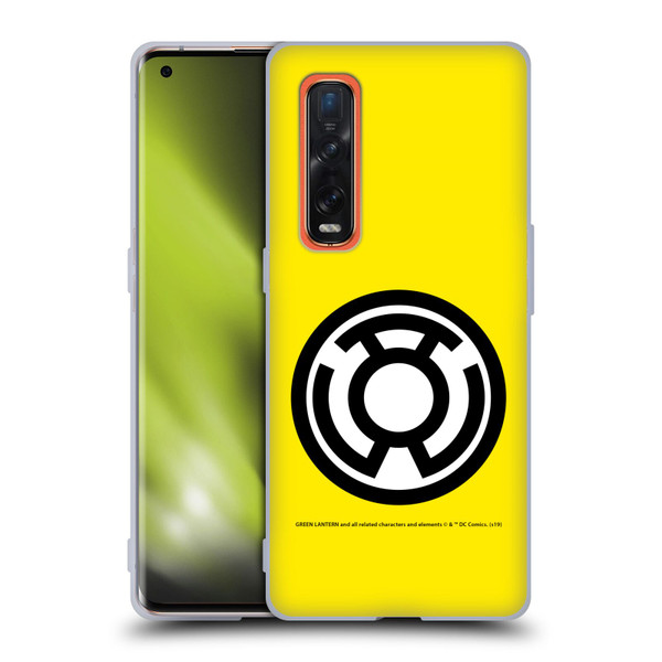 Green Lantern DC Comics Lantern Corps Sinestro Soft Gel Case for OPPO Find X2 Pro 5G