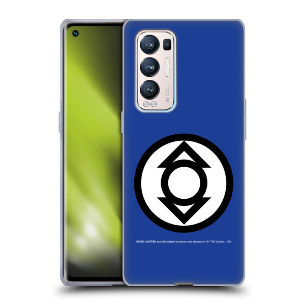 Green Lantern DC Comics Lantern Corps Indigo Soft Gel Case for OPPO Find X3 Neo / Reno5 Pro+ 5G