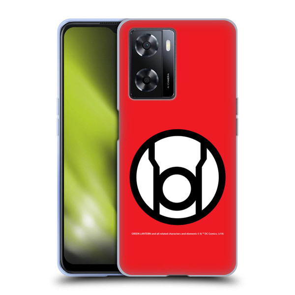 Green Lantern DC Comics Lantern Corps Red Soft Gel Case for OPPO A57s