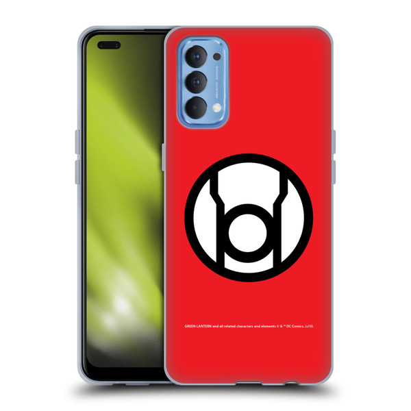 Green Lantern DC Comics Lantern Corps Red Soft Gel Case for OPPO Reno 4 5G