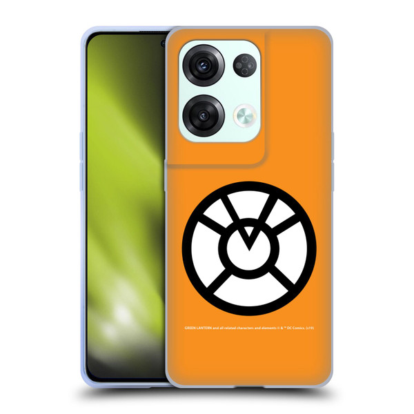 Green Lantern DC Comics Lantern Corps Orange Soft Gel Case for OPPO Reno8 Pro