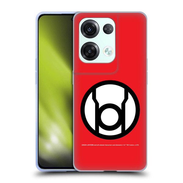 Green Lantern DC Comics Lantern Corps Red Soft Gel Case for OPPO Reno8 Pro