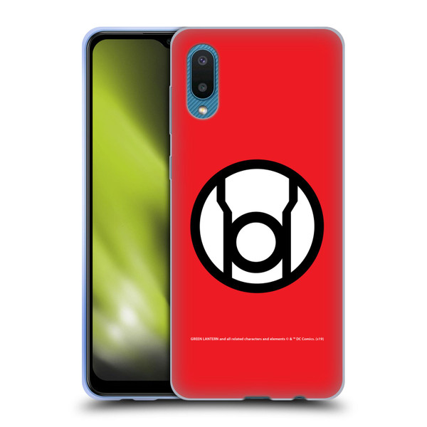 Green Lantern DC Comics Lantern Corps Red Soft Gel Case for Samsung Galaxy A02/M02 (2021)