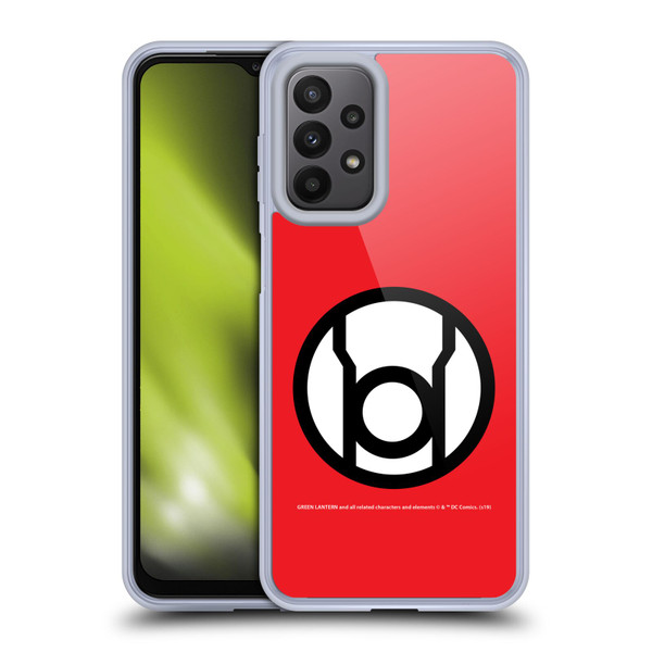 Green Lantern DC Comics Lantern Corps Red Soft Gel Case for Samsung Galaxy A23 / 5G (2022)