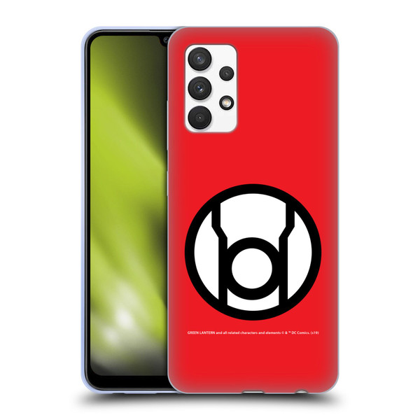 Green Lantern DC Comics Lantern Corps Red Soft Gel Case for Samsung Galaxy A32 (2021)