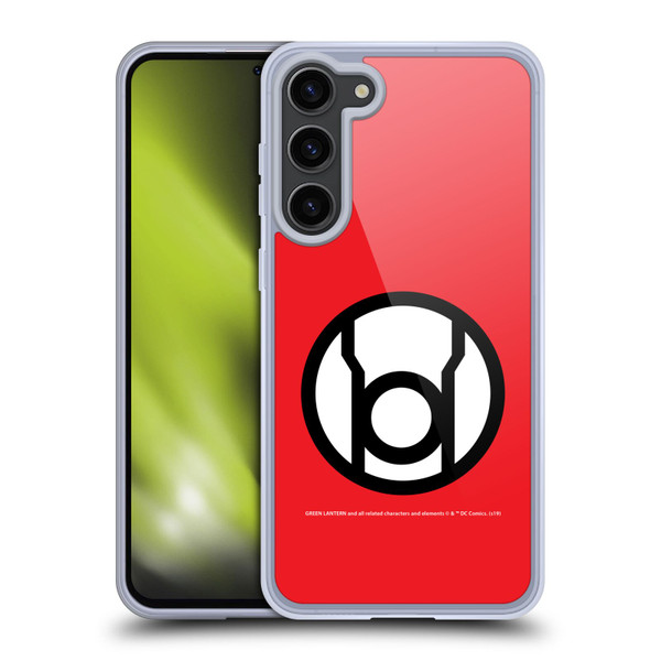 Green Lantern DC Comics Lantern Corps Red Soft Gel Case for Samsung Galaxy S23+ 5G
