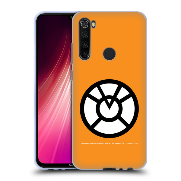 Green Lantern DC Comics Lantern Corps Orange Soft Gel Case for Xiaomi Redmi Note 8T