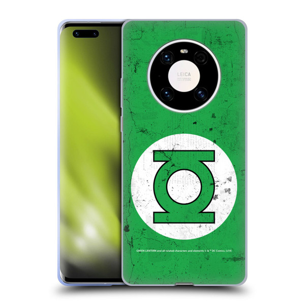 Green Lantern DC Comics Logos Classic Distressed Look Soft Gel Case for Huawei Mate 40 Pro 5G