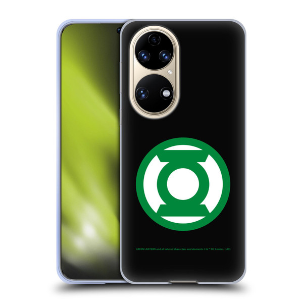 Green Lantern DC Comics Logos Black Soft Gel Case for Huawei P50