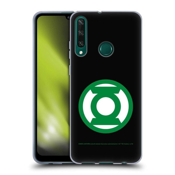 Green Lantern DC Comics Logos Black Soft Gel Case for Huawei Y6p