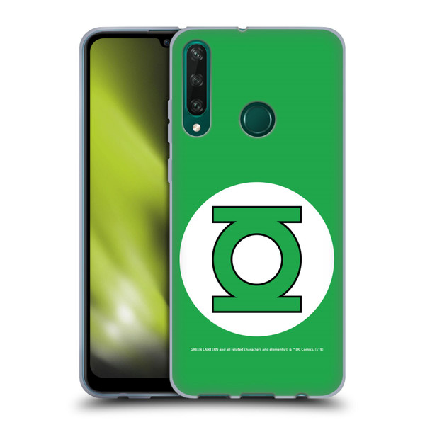 Green Lantern DC Comics Logos Classic Soft Gel Case for Huawei Y6p