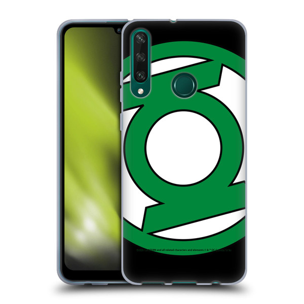 Green Lantern DC Comics Logos Oversized Soft Gel Case for Huawei Y6p