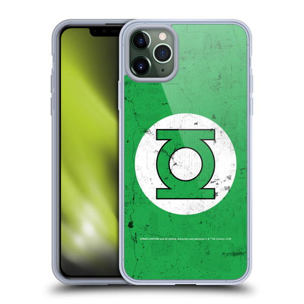 Green Lantern DC Comics Logos Classic Distressed Look Soft Gel Case for Apple iPhone 11 Pro Max