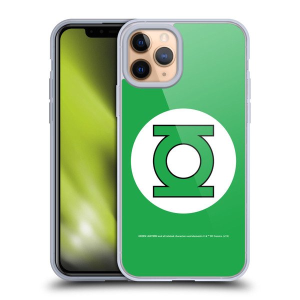 Green Lantern DC Comics Logos Classic Soft Gel Case for Apple iPhone 11 Pro