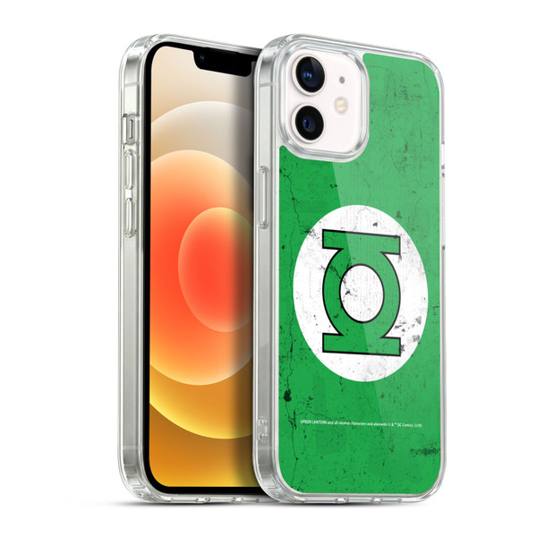 Green Lantern DC Comics Logos Classic Distressed Look Soft Gel Case for Apple iPhone 12 / iPhone 12 Pro & MagSafe