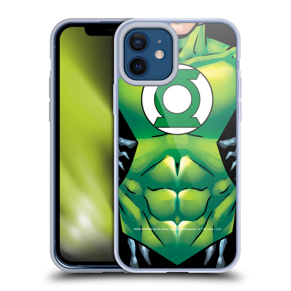 Green Lantern DC Comics Logos Uniform Soft Gel Case for Apple iPhone 12 / iPhone 12 Pro