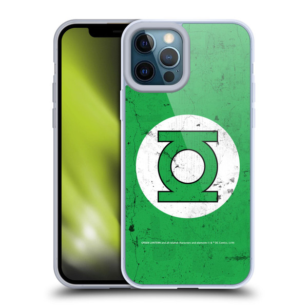 Green Lantern DC Comics Logos Classic Distressed Look Soft Gel Case for Apple iPhone 12 Pro Max