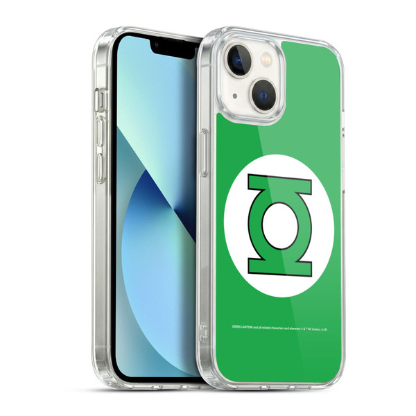 Green Lantern DC Comics Logos Classic Soft Gel Case for Apple iPhone 13