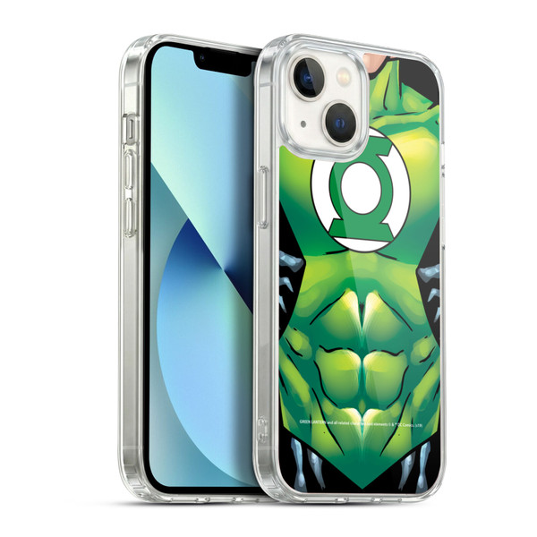 Green Lantern DC Comics Logos Uniform Soft Gel Case for Apple iPhone 13