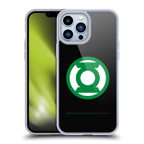Green Lantern DC Comics Logos Black Soft Gel Case for Apple iPhone 13 Pro Max