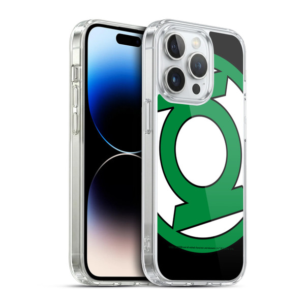 Green Lantern DC Comics Logos Oversized Soft Gel Case for Apple iPhone 13 Pro & MagSafe