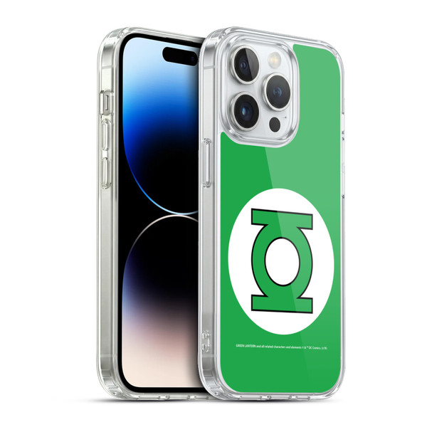 Green Lantern DC Comics Logos Classic Soft Gel Case for Apple iPhone 13 Pro & MagSafe