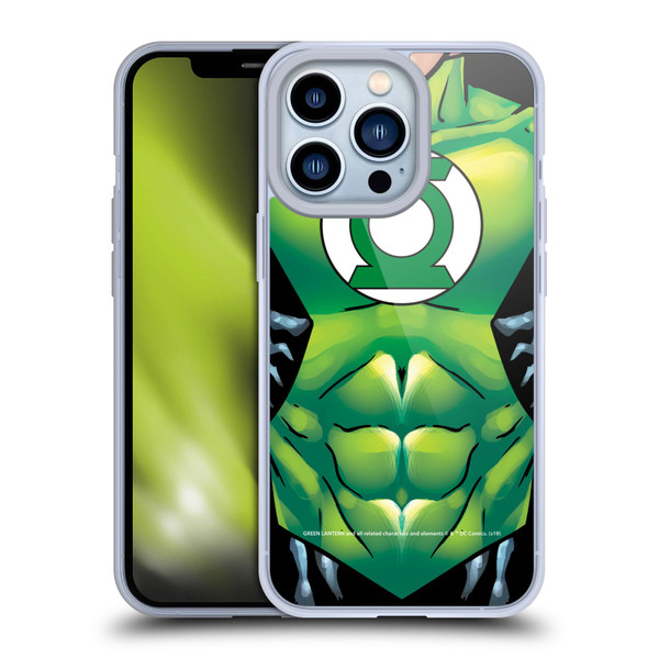 Green Lantern DC Comics Logos Uniform Soft Gel Case for Apple iPhone 13 Pro