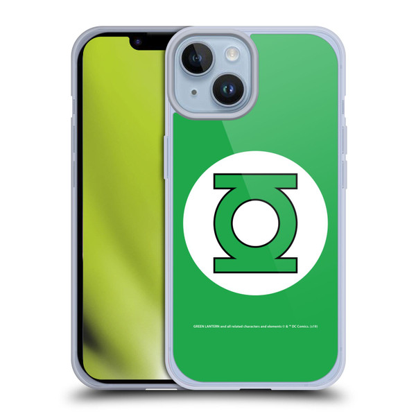 Green Lantern DC Comics Logos Classic Soft Gel Case for Apple iPhone 14