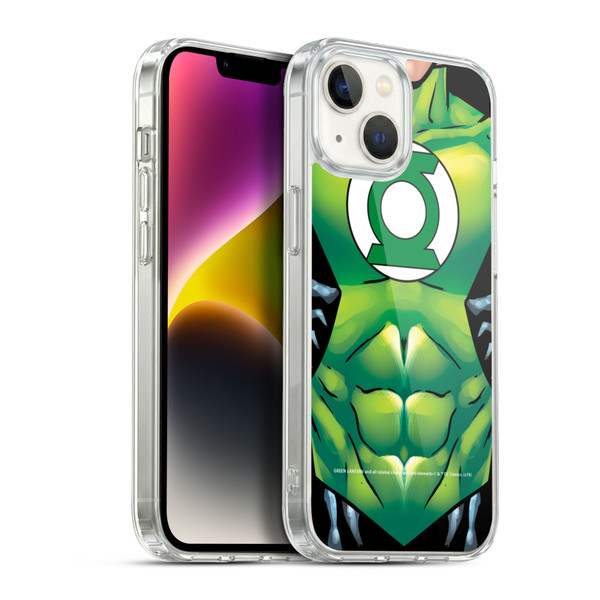 Green Lantern DC Comics Logos Uniform Soft Gel Case for Apple iPhone 14