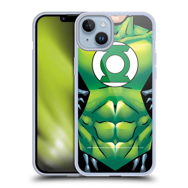 Green Lantern DC Comics Logos Uniform Soft Gel Case for Apple iPhone 14 Plus