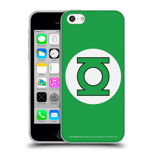 Green Lantern DC Comics Logos Classic Soft Gel Case for Apple iPhone 5c