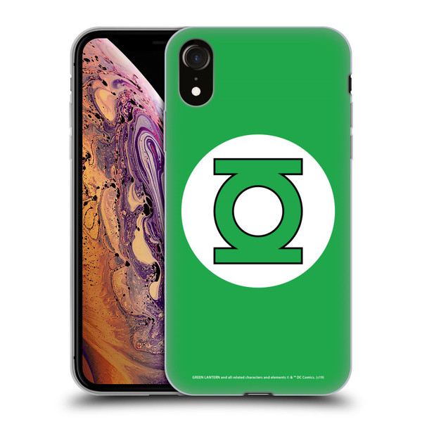 Green Lantern DC Comics Logos Classic Soft Gel Case for Apple iPhone XR