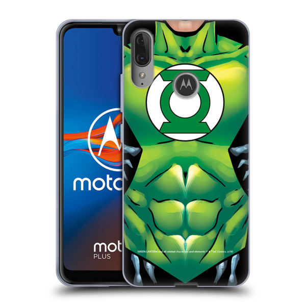 Green Lantern DC Comics Logos Uniform Soft Gel Case for Motorola Moto E6 Plus