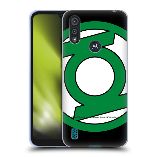 Green Lantern DC Comics Logos Oversized Soft Gel Case for Motorola Moto E6s (2020)
