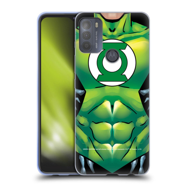 Green Lantern DC Comics Logos Uniform Soft Gel Case for Motorola Moto G50