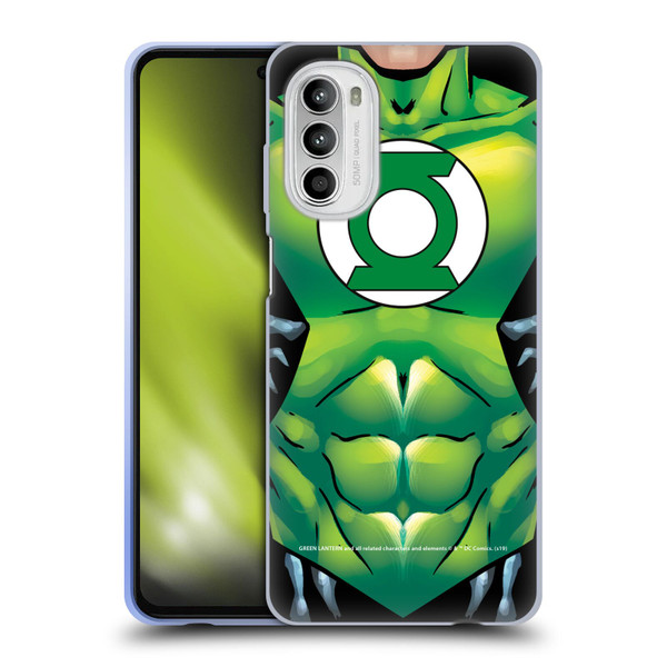Green Lantern DC Comics Logos Uniform Soft Gel Case for Motorola Moto G52