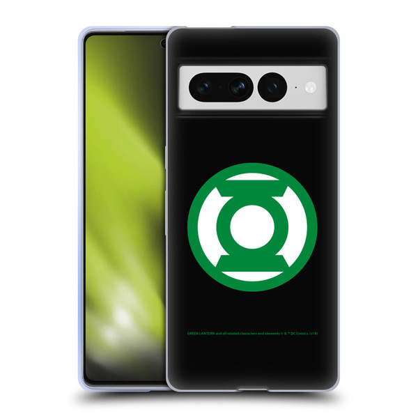 Green Lantern DC Comics Logos Black Soft Gel Case for Google Pixel 7 Pro