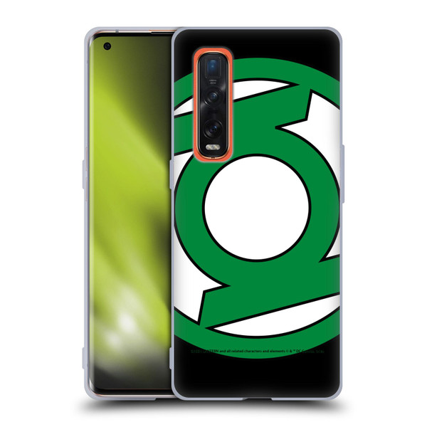 Green Lantern DC Comics Logos Oversized Soft Gel Case for OPPO Find X2 Pro 5G