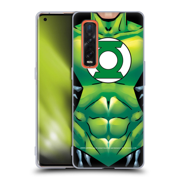 Green Lantern DC Comics Logos Uniform Soft Gel Case for OPPO Find X2 Pro 5G