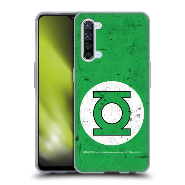 Green Lantern DC Comics Logos Classic Distressed Look Soft Gel Case for OPPO Find X2 Lite 5G