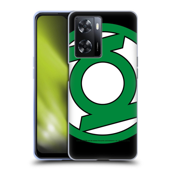 Green Lantern DC Comics Logos Oversized Soft Gel Case for OPPO A57s